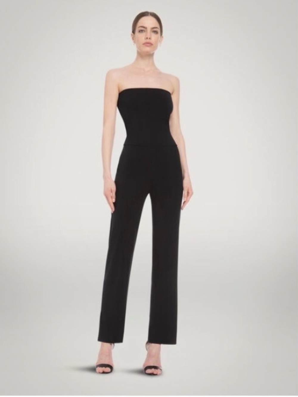 Wolford Black Strapless Aurora Pure Wide-Leg Jumpsuit
